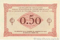 50 Centimes FRANCE regionalism and various Paris 1920 JP.097.10 UNC