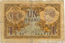 1 Franc FRANCE regionalism and various Paris 1920 JP.097.36