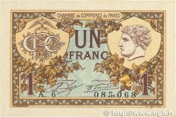 1 Franc FRANCE Regionalismus und verschiedenen Paris 1920 JP.097.36 VZ