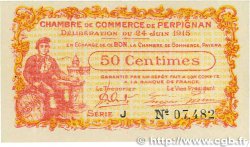 50 Centimes FRANCE regionalism and miscellaneous Perpignan 1915 JP.100.05 VF