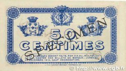 50 Centimes Spécimen FRANCE Regionalismus und verschiedenen Perpignan 1915 JP.100.11 VZ+