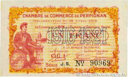 1 Franc FRANCE regionalism and various Perpignan 1916 JP.100.17 VF+