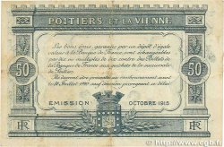 50 Centimes FRANCE Regionalismus und verschiedenen Poitiers 1915 JP.101.01 SS