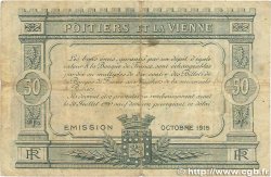 50 Centimes FRANCE Regionalismus und verschiedenen Poitiers 1915 JP.101.01 S