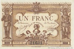 1 Franc FRANCE regionalism and various Poitiers 1915 JP.101.03 XF+