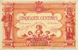 50 Centimes FRANCE Regionalismus und verschiedenen Poitiers 1917 JP.101.08