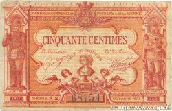 50 Centimes FRANCE regionalismo y varios Poitiers 1917 JP.101.10 BC
