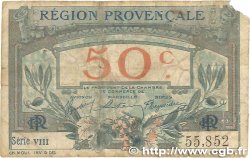 50 Centimes FRANCE Regionalismus und verschiedenen Alais, Arles, Avignon, Gap, Marseille, Nîmes, Toulon 1918 JP.102.01 SGE