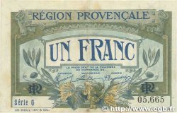 1 Franc FRANCE régionalisme et divers Alais, Arles, Avignon, Gap, Marseille, Nîmes, Toulon 1918 JP.102.04