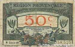 50 Centimes FRANCE Regionalismus und verschiedenen Alais, Arles, Avignon, Gap, Marseille, Nîmes, Toulon 1918 JP.102.09 fS