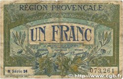 1 Franc FRANCE Regionalismus und verschiedenen Alais, Arles, Avignon, Gap, Marseille, Nîmes, Toulon 1918 JP.102.12 SGE