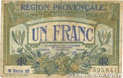 1 Franc FRANCE Regionalismus und verschiedenen Alais, Arles, Avignon, Gap, Marseille, Nîmes, Toulon 1918 JP.102.18 fS