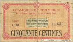 50 Centimes FRANCE regionalism and various Puy-De-Dôme 1918 JP.103.01 VG