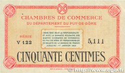 50 Centimes FRANCE regionalism and various Puy-De-Dôme 1918 JP.103.01 VF