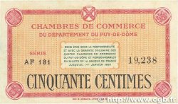 50 Centimes FRANCE Regionalismus und verschiedenen Puy-De-Dôme 1918 JP.103.03