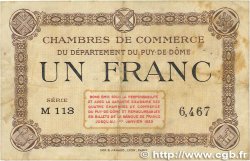 1 Franc FRANCE régionalisme et divers Puy-De-Dôme 1918 JP.103.16