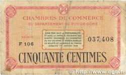 50 Centimes FRANCE regionalism and various Puy-De-Dôme 1918 JP.103.22 G