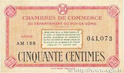 50 Centimes FRANCE Regionalismus und verschiedenen Puy-De-Dôme 1918 JP.103.23 fVZ