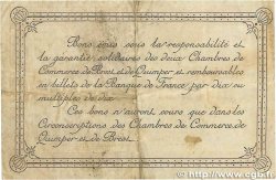 2 Francs FRANCE Regionalismus und verschiedenen Quimper et Brest 1915 JP.104.06 S