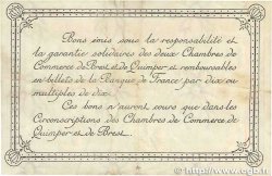 2 Francs FRANCE regionalismo y varios Quimper et Brest 1917 JP.104.09 MBC