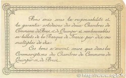 50 Centimes FRANCE regionalismo y varios Quimper et Brest 1918 JP.104.10 BC+