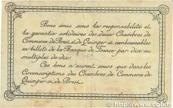 50 Centimes FRANCE regionalismo e varie Quimper et Brest 1921 JP.104.19 MB
