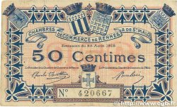 50 Centimes FRANCE regionalism and various Rennes et Saint-Malo 1915 JP.105.01 F