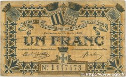 1 Franc FRANCE Regionalismus und verschiedenen Rennes et Saint-Malo 1915 JP.105.07 SGE