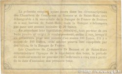 50 Centimes FRANCE regionalismo e varie Rennes et Saint-Malo 1915 JP.105.08 MB