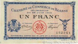 1 Franc FRANCE regionalismo e varie Roanne 1915 JP.106.02 BB