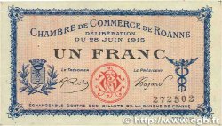 1 Franc FRANCE Regionalismus und verschiedenen Roanne 1915 JP.106.02 SS