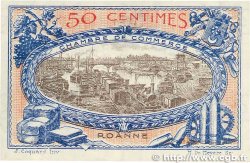 50 Centimes FRANCE regionalism and miscellaneous Roanne 1917 JP.106.15 VF+