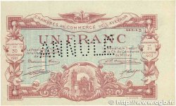 1 Franc Annulé FRANCE regionalism and miscellaneous Rodez et Millau 1921 JP.108.19 VF+