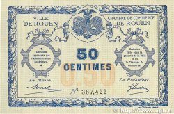 50 Centimes FRANCE regionalism and various Rouen 1920 JP.110.01 XF