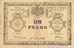 1 Franc FRANCE regionalismo e varie Rouen 1920 JP.110.03 MB