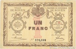 1 Franc FRANCE regionalismo y varios Rouen 1920 JP.110.03 MBC