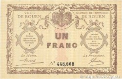 1 Franc FRANCE regionalism and miscellaneous Rouen 1920 JP.110.03 VF+