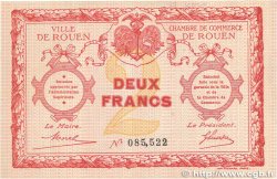 2 Francs FRANCE regionalism and various Rouen 1920 JP.110.05 VF+