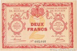2 Francs FRANCE regionalism and various Rouen 1920 JP.110.05 XF+
