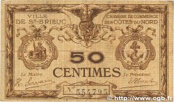 50 Centimes FRANCE regionalismo e varie Saint-Brieuc 1918 JP.111.01 q.MB