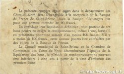 1 Franc FRANCE regionalismo y varios Saint-Brieuc 1918 JP.111.06 BC