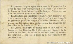 1 Franc FRANCE regionalism and various Saint-Brieuc 1918 JP.111.06 VF