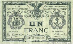 1 Franc Annulé FRANCE Regionalismus und verschiedenen Saint-Brieuc 1918 JP.111.10 fVZ