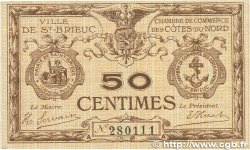 50 Centimes FRANCE regionalism and various Saint-Brieuc 1918 JP.111.11 VF