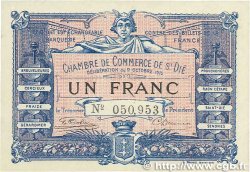 1 Franc FRANCE regionalism and various Saint-Die 1915 JP.112.03 XF