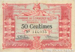 50 Centimes FRANCE regionalismo e varie Saint-Die 1920 JP.112.16 MB
