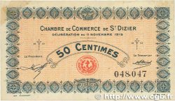 50 Centimes FRANCE Regionalismus und verschiedenen Saint-Dizier 1915 JP.113.01 SS