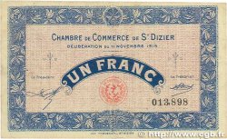 1 Franc  FRANCE Regionalismus und verschiedenen Saint-Dizier 1915 JP.113.06