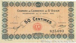 50 Centimes FRANCE regionalismo y varios Saint-Dizier 1916 JP.113.11