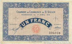1 Franc FRANCE régionalisme et divers Saint-Dizier 1916 JP.113.12 TB